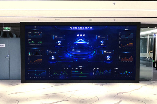 MILE米乐P1.25小间距LED屏助力安盾网打造高科技展厅