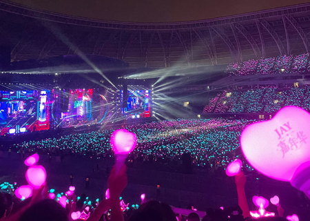 MILE米乐场控荧光棒应援棒“引爆”周杰伦天津演唱会（第二场）